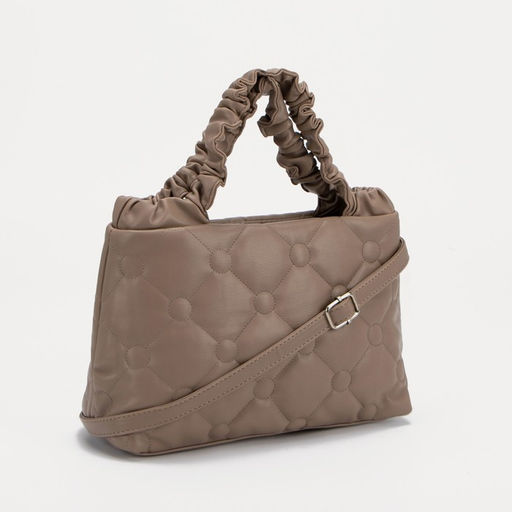 Сумка-тоут на молнии, длинный ремень, цвет коричневый - Simaland фото 2