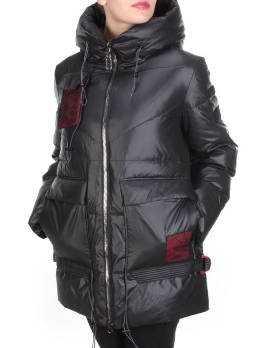 8912 BLACK Куртка зимняя женская CORUSKY (200 гр. холлофайбера) - Fashion фото 3