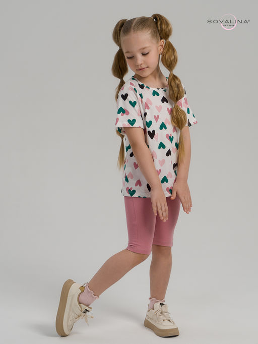 Костюм Актив зеленые сердечки-сухая роза - Sovalina фото 25