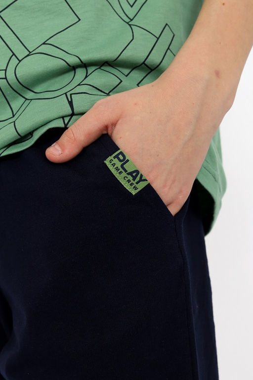 CRB wear/ CSJB 90248-37-404 Комплект для мальчика (футболка, шорты),зеленый/Ex.Cherubino  фото 12