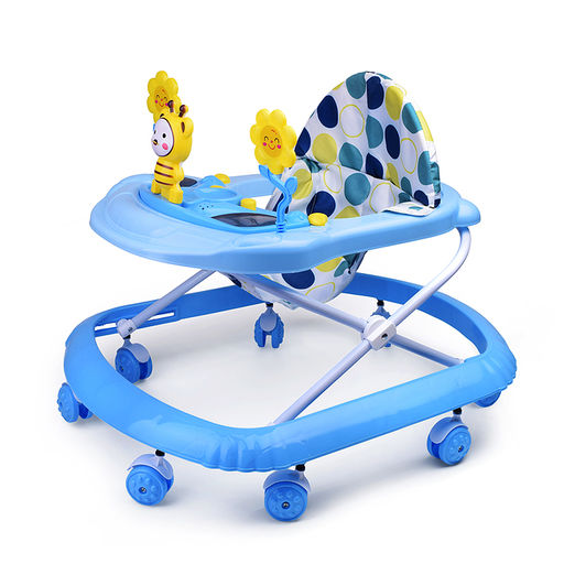 Ходунки "Пчелка и цветы" (цвет голубой)