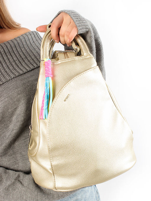 LACCOMA рюкзак Кэрри-золотистый эко кожа хлопок