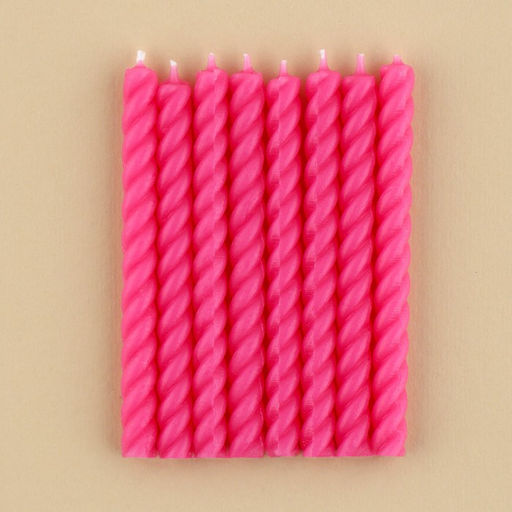 Набор свечей в торт, розовые, 16 шт. - Страна карнавалия фото 3