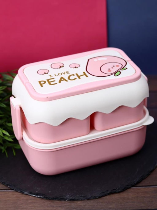 Ланчбокс I love Peach, pink