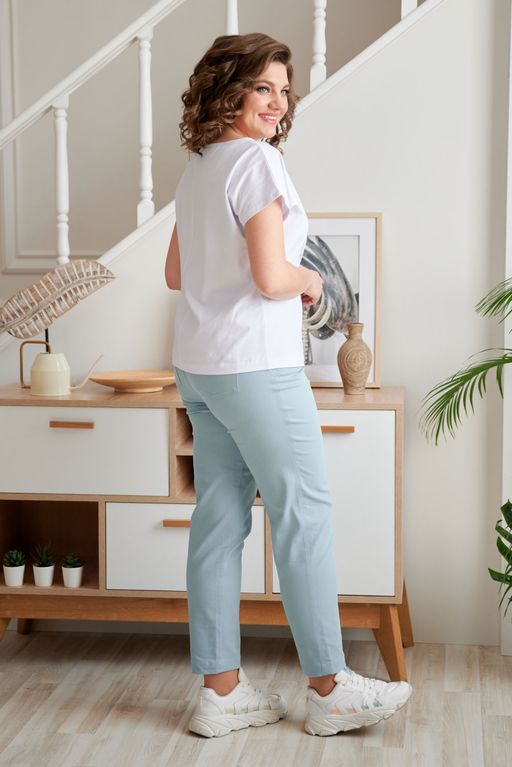 Брюки Rumoda 2023 серо-голубой  фото 4