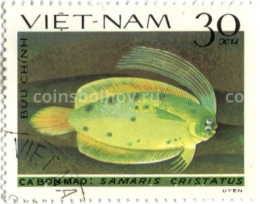 Марка Хохлатый самарис 1982 год Вьетнам
