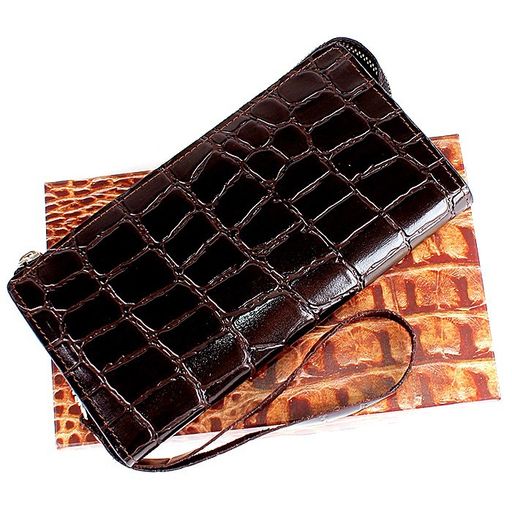 Портмоне мужское Cayman-420 на молнии н/к, 1 отд, 12 карм, коричневый скат (99) 151761  фото 4