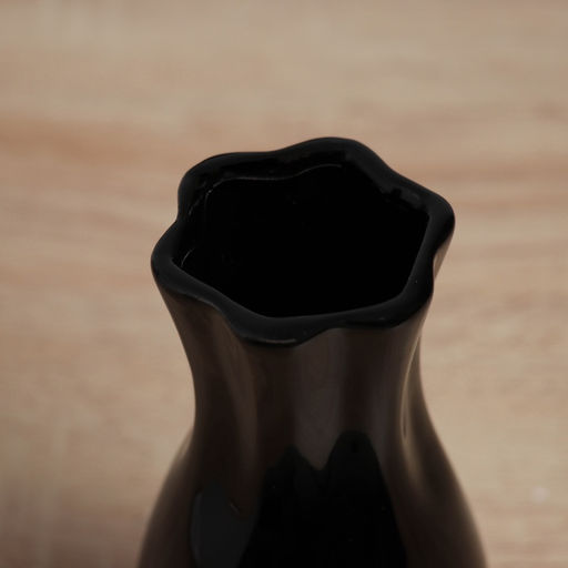 Ваза «Тьяго», талия, d=5 см, 16.5×7 см, керамика, чёрная