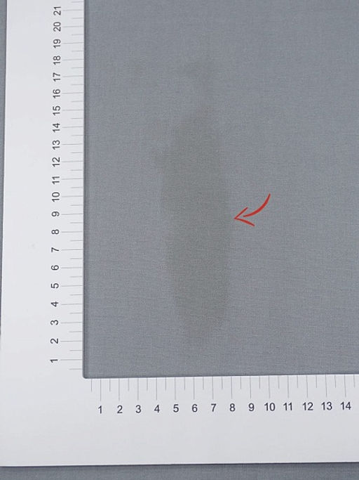 Брак(уценка) Плательный хлопок цв.Серый с мятным оттенком, ш.1.49м, хлопок-100%, 150гр/м.кв - Купава фото 5