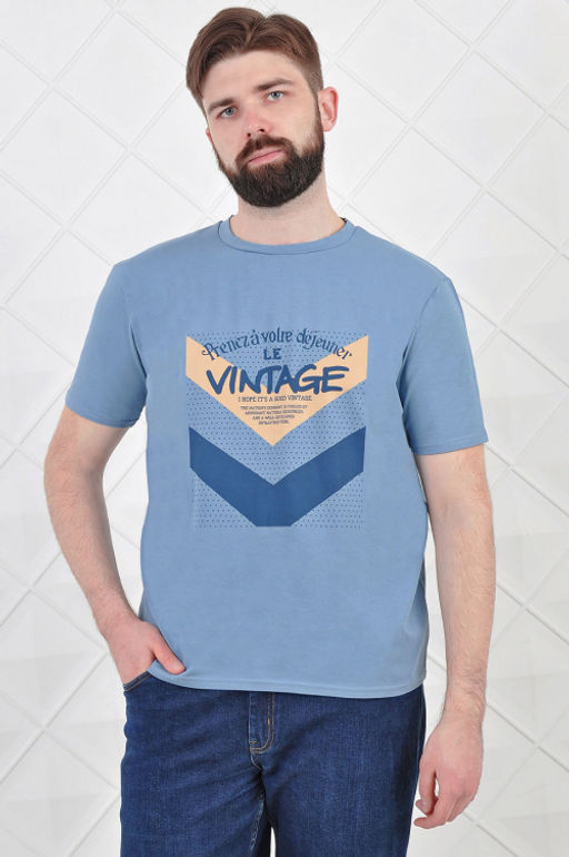 Арт. 6796 Футболка мужская 50-58 - 5+3 фото 2