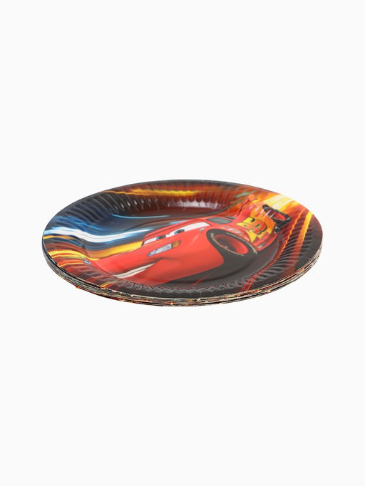 Тарелка одноразовая 18 см, набор 10 шт., Молния Маккуин