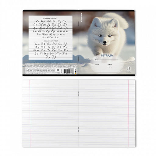 Цена за 10 шт. Тетрадь школьная ученическая ErichKrause Пушистики, 18 листов, линейка (в плёнке по 10 шт.)_MIX-PACK  фото 8