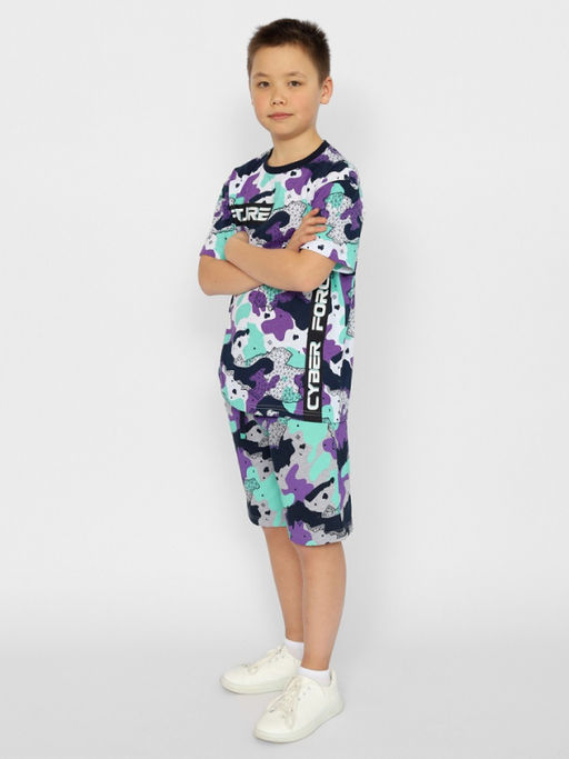 CRB wear / CSJB 63562-44-374 Футболка для мальчика,фиолетовый/Ex.Cherubino фото 3
