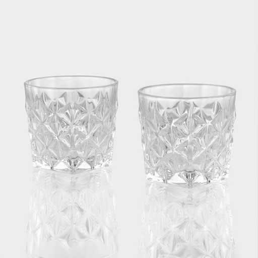 Стаканы для виски «Рокс», 350 мл, 9.6×9 см, набор 2 шт., стекло, прозрачные