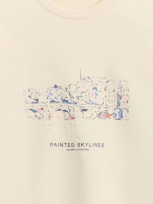 Футболка с принтом из 100% хлопка ZR2605043403-61 / Zarina