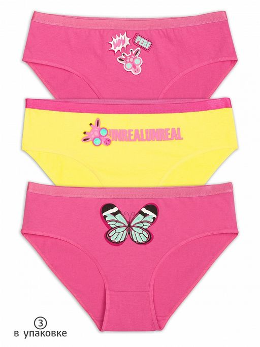 GULC4284(3шт. в упаковке) трусы для девочек