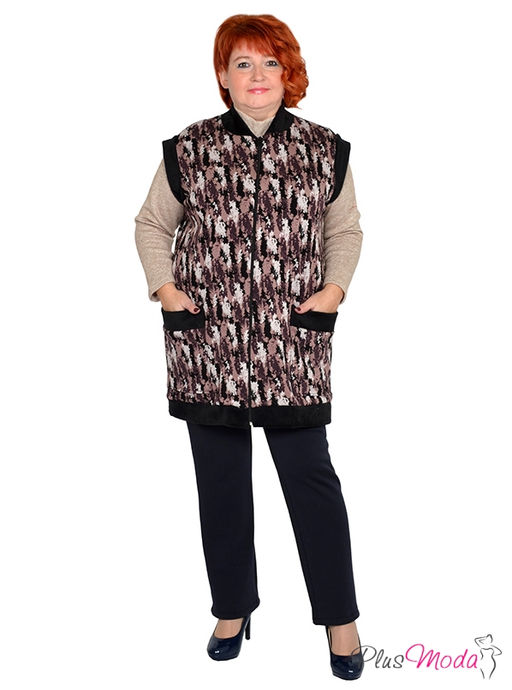Жилет Модель №1382 размеры 44-84 - Plusmoda фото 5
