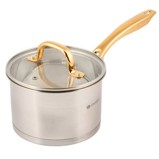 Ковш нерж, 1.9 л, с крыш, крыш стекло, Daniks, Лайнс, индукц, SD-072-16S (505759)