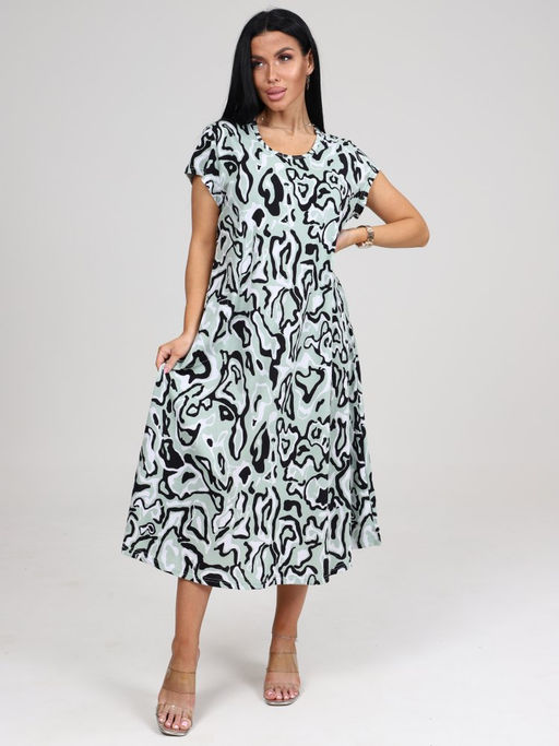 МАРТА ПЛАТЬЕ ЖЕНСКОЕ (Светло-зелёный) - А-дина фото 2