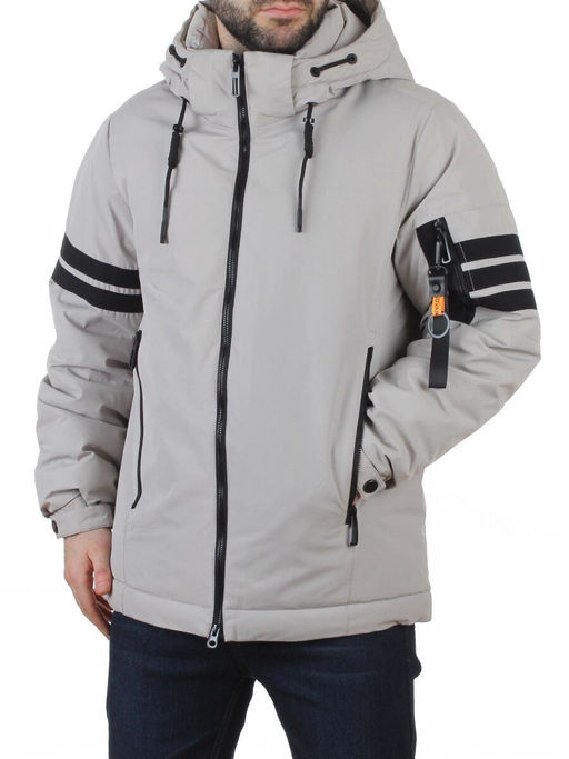 D6821 LT. GRAY Куртка мужская зимняя (200 гр. холлофайбер)