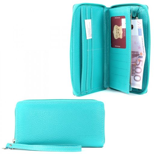 Портмоне женское Premier-S-39 н/к, 4 отд, 9 карм, бирюза флотер (325) 207341