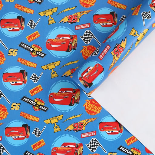 Цена за 10 шт. Бумага упаковочная глянцевая «Машинки», 70 × 100 см