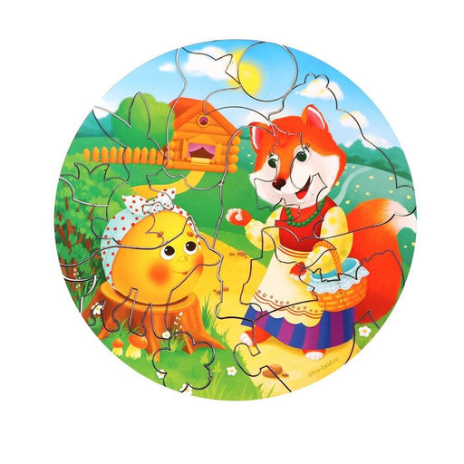 Пазл фигурный. По мотивам русской народной сказки Колобок - Лесная мастерская фото 4