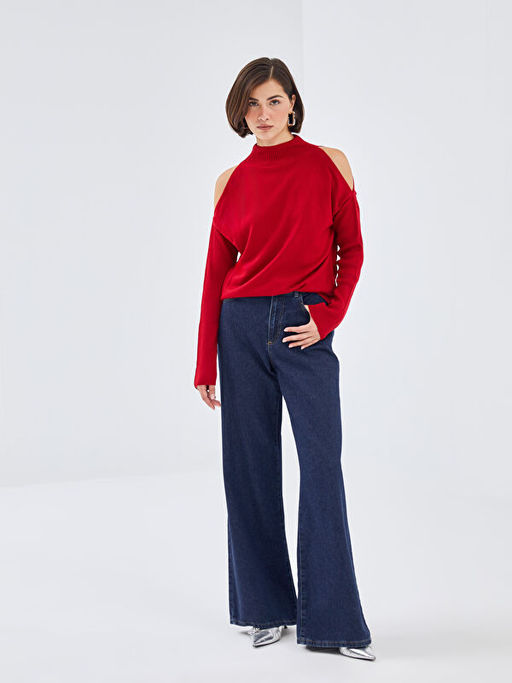 Dik Yaka Kad?n Triko Kazak