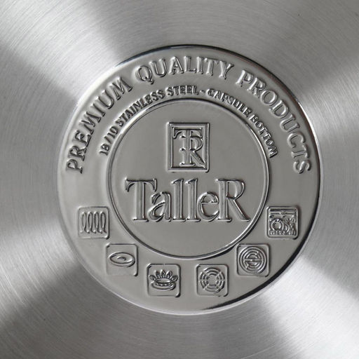 Ковш (яйцеварка) из нержавеющей стали Камилла 0,6л, д12см, h5,5см, s0,5мм, дно д10,5см, s3мм, с крышкой, полировка внешння - зеркальная, внутренняя - зеркальная, ручка из нержавеющей стали на сварке, мерная шкала, TalleR (Китай) Подходит для всех - Домашняя мода фото 6