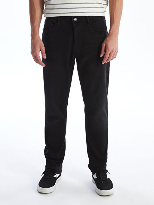 779 Regular Fit ??i Polarl? K??l?k Erkek Jean Pantolon