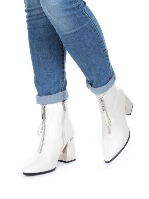 01-PCS124-3 BEIGE Ботинки демисезонные женские (натуральная кожа, байка)