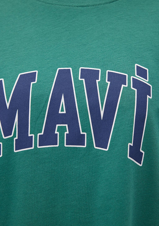 Mavi Logo Bask?l? Yesil Tisort  фото 6