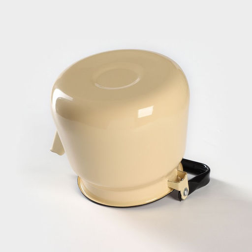 Чайник эмалированный, 3.5 л, без деколи, цвет бежевый