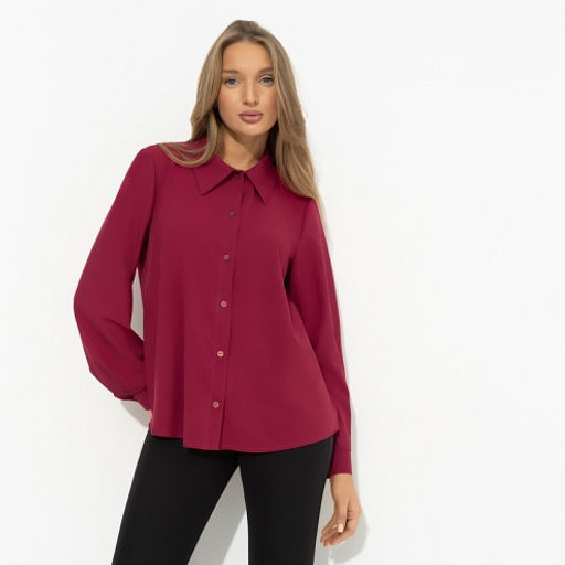 Рубашка классического кроя Цветущее очарование (red) - Charutti фото 6