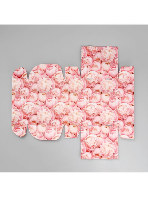 Коробка подарочная складная, упаковка, Нежные пионы, 27?21?9 см