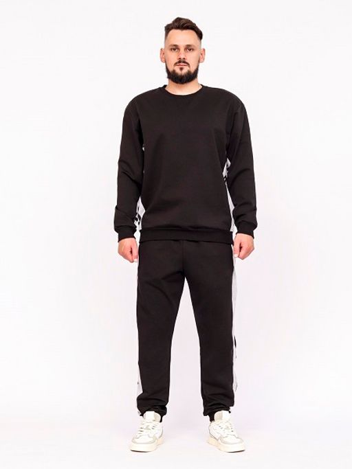 CRB wear/FWXM 90030-22 Комплект мужской (джемпер, брюки),черный/Ex.Cherubino