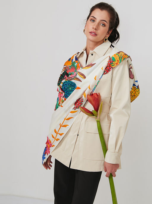 Большой, мягкий, тонкий и очень нежный двусторонний платок - Tantino фото 6