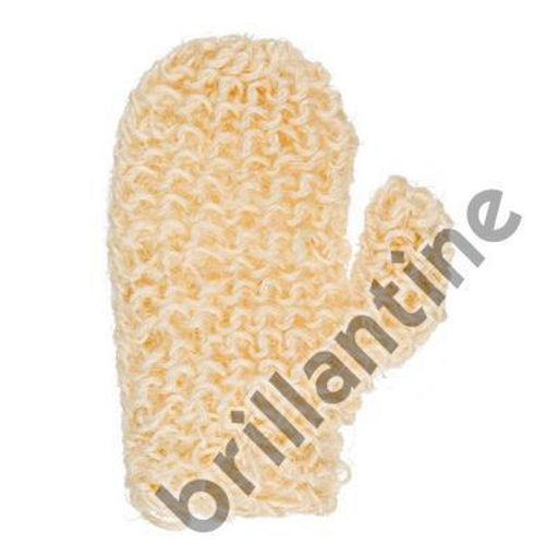Di Valore 201-021 Brillantine Мочалка из СИЗАЛЯ тканная ВАРЕЖКА белая размер 12*24см