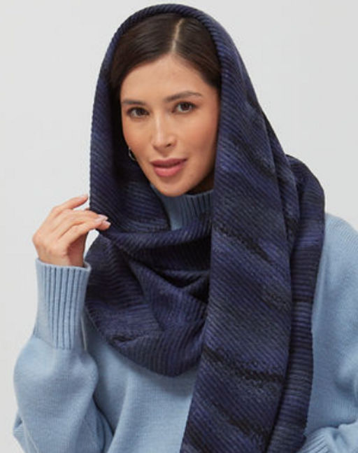 Большой двусторонний палантин с принтом ШЕРСТЬ - Tantino фото 9