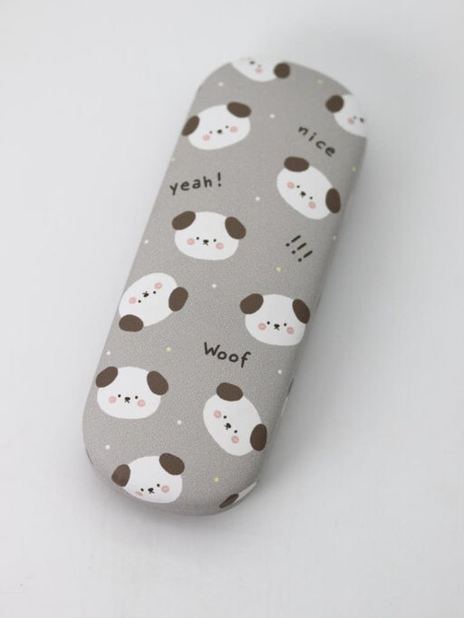 Чехол для очков GIRLY "Many dog", grey