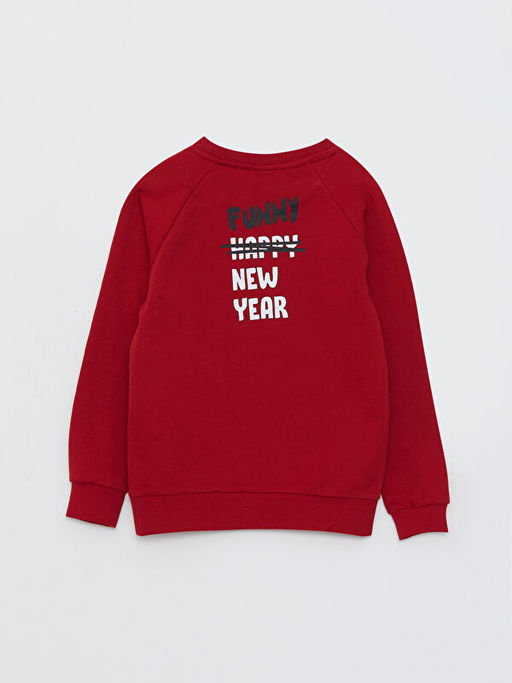 Bisiklet Yaka Uzun Kollu Erkek ?ocuk Sweatshirt