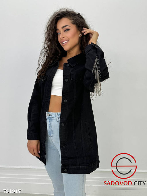 Джинсовка с жемчугом женская - Bruno фото 7