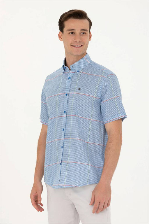 U. S. Polo Assn Мужская рубашка Saks с коротким рукавом - U.s. polo assn фото 10