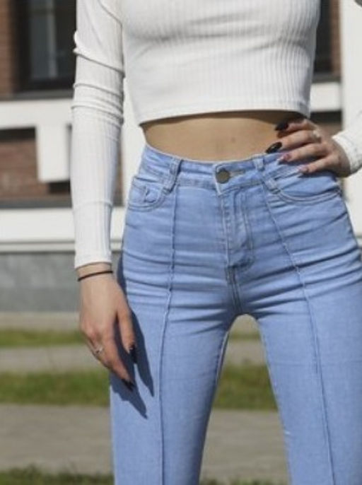 Джинсы R женские клеш D531 Уценка