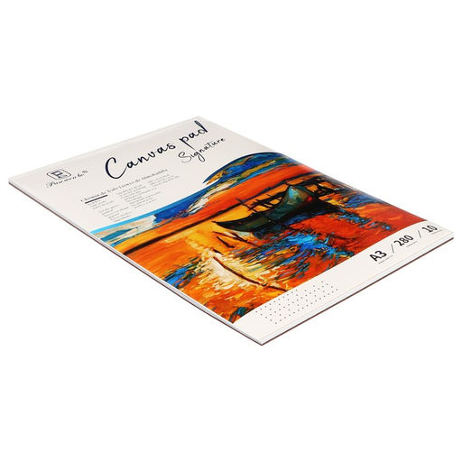 Альбом для рисования, холсты грунтованные, А3, 10 листов, плотность 280 г/м, для акрила и масла