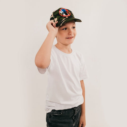 Детская кепка Военный, нашивка солдат, р. 5254