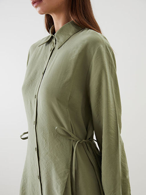 Modal Kar???ml? G?mlek Elbise