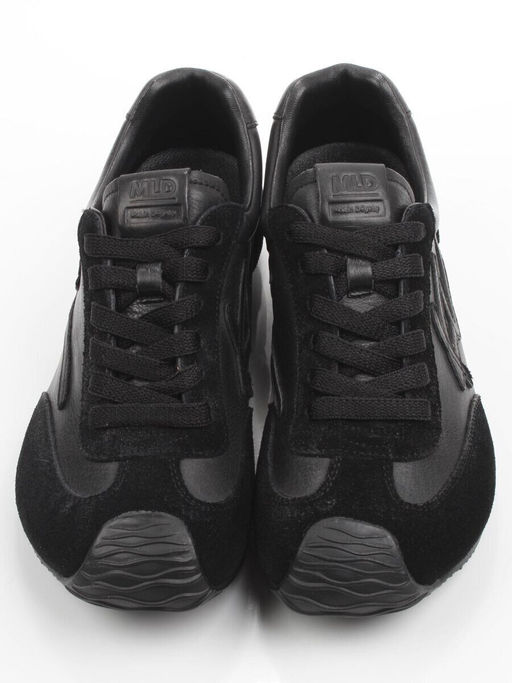 03-A885-1 BLACK Кроссовки женские (натуральная кожа, натуральная замша)