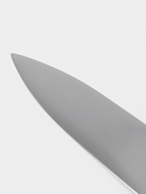 Нож кухонный шеф Sharp, лезвие 30.5 см, нержавеющая сталь, чёрная ручка