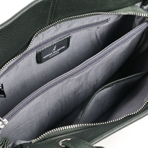 Женская кожаная сумка Sergio Valentini SV-0614 Грин